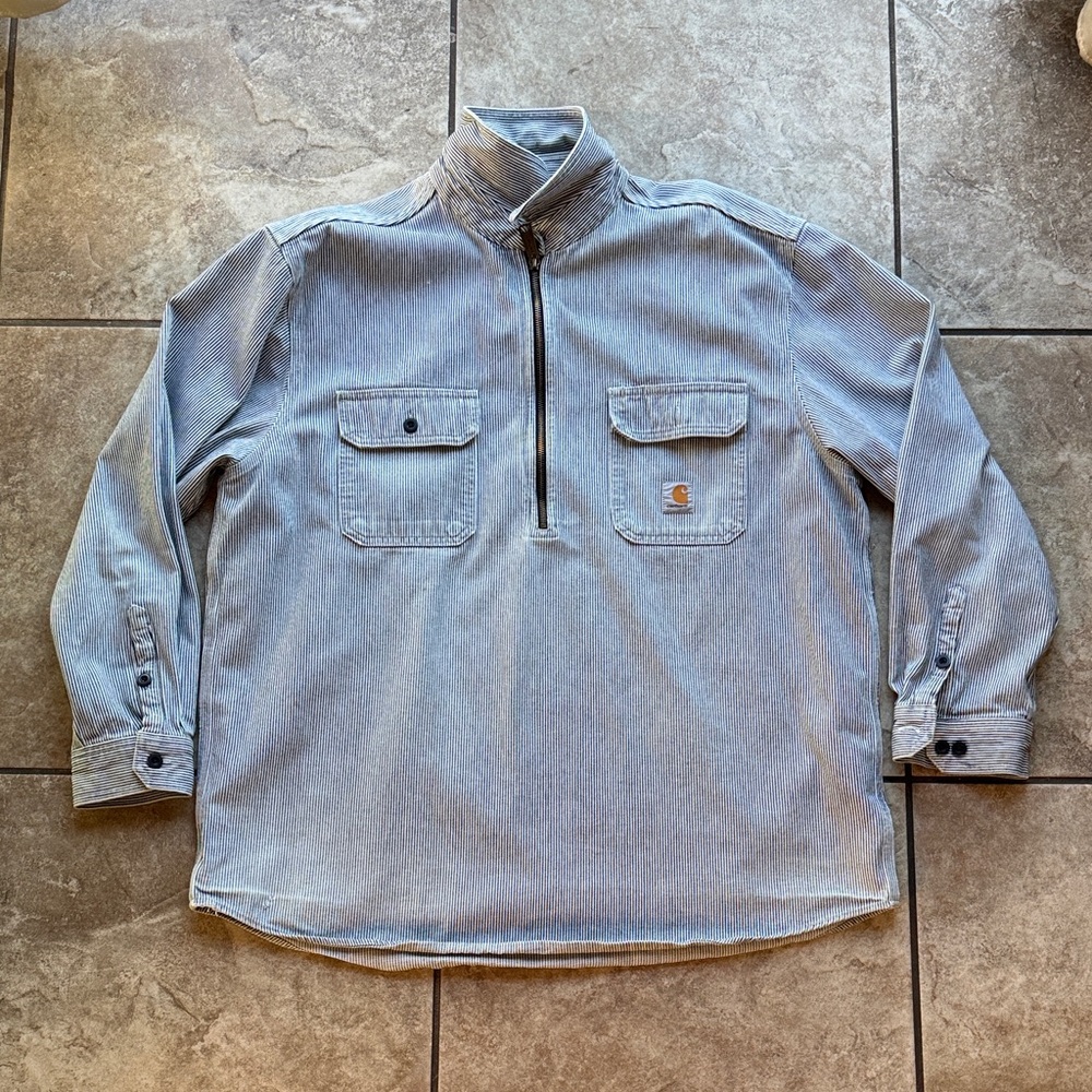 Carhartt Corduroy Quarter-Zip Work Pullover